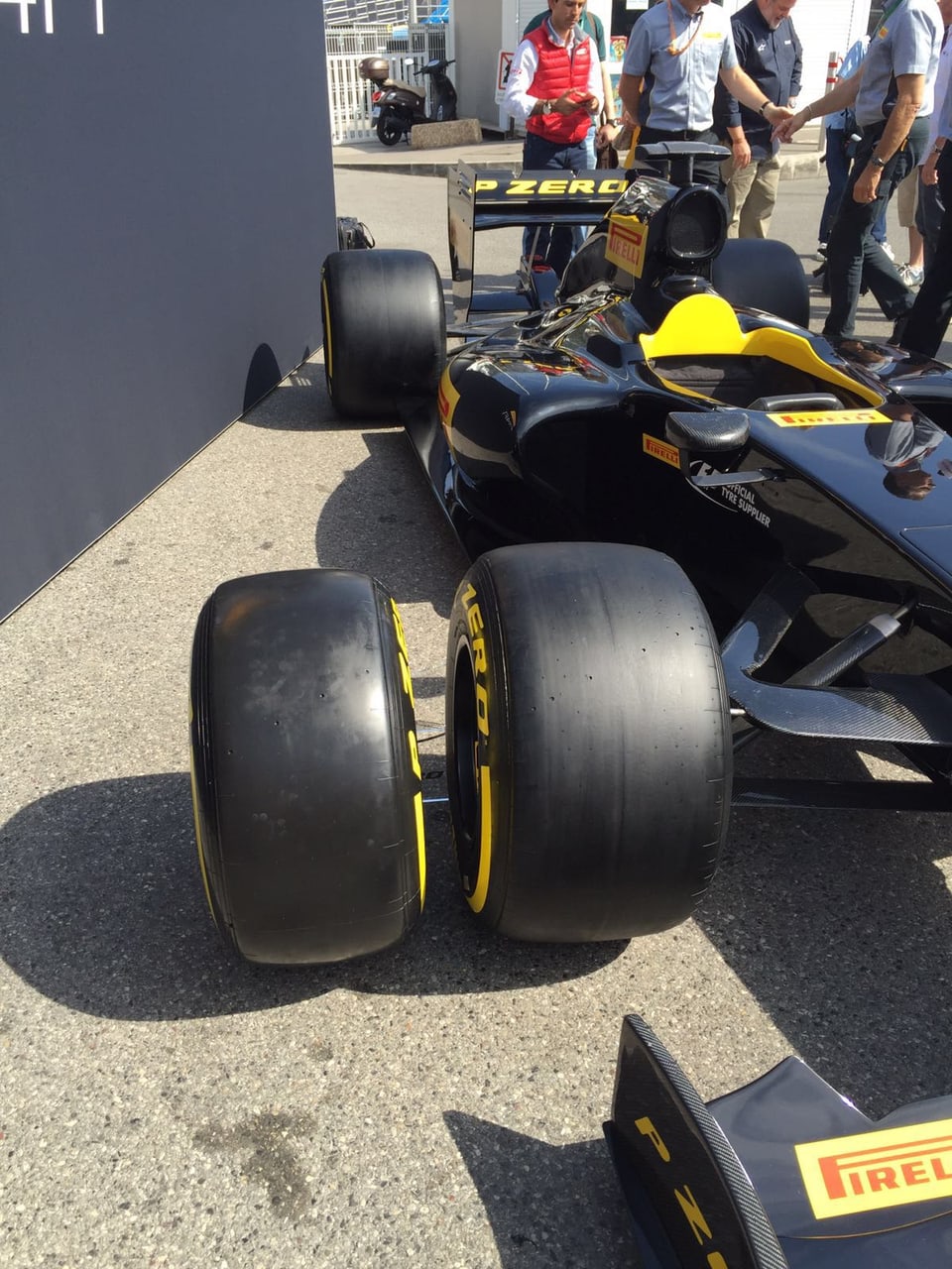 Die neuen Pirelli-Reifen.