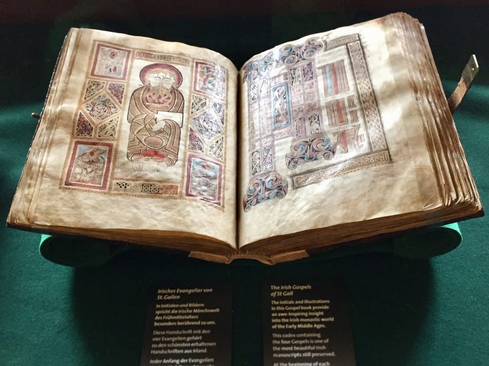 Das irische Evangeliar von St. Gallen gilt als eines der schönsten handgeschriebenen Bücher der Welt.