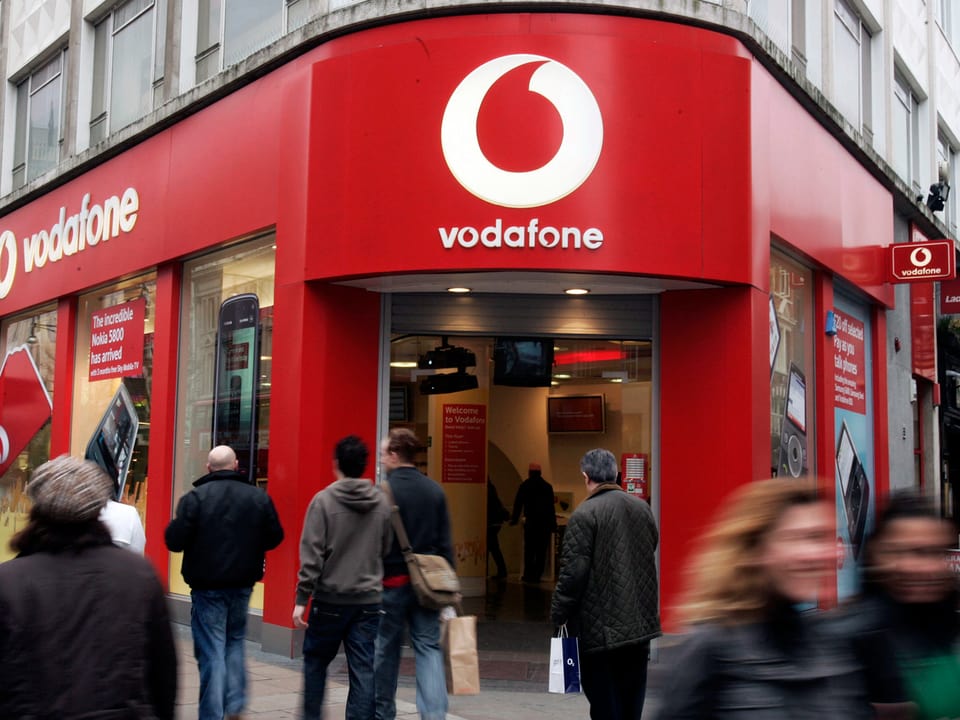 Ladengeschäft von Vodafone