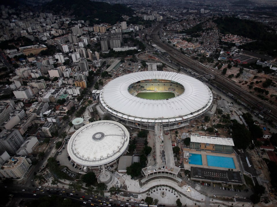 Maracana-Stadion aus der Luft fotografiert