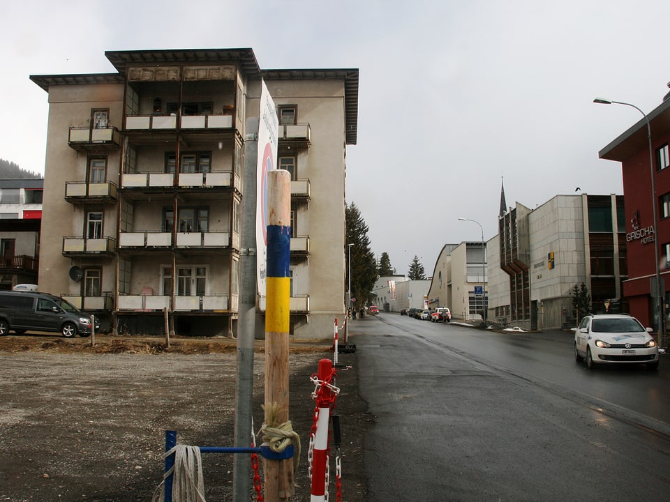 Die Bahnhofstrasse in Davos.