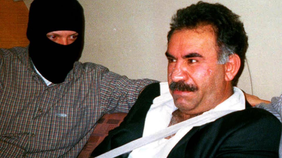 Öcalan kurz nach seiner Verhaftung im Jahr 1999.