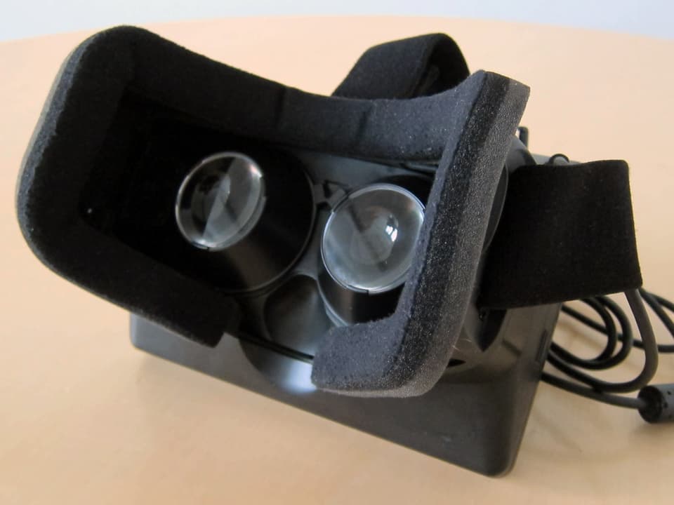 Eine Virtual-Reality-Brille.