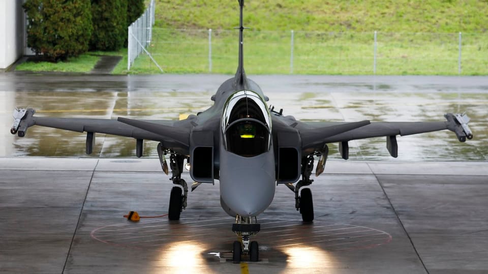 Gripen in Hangar.