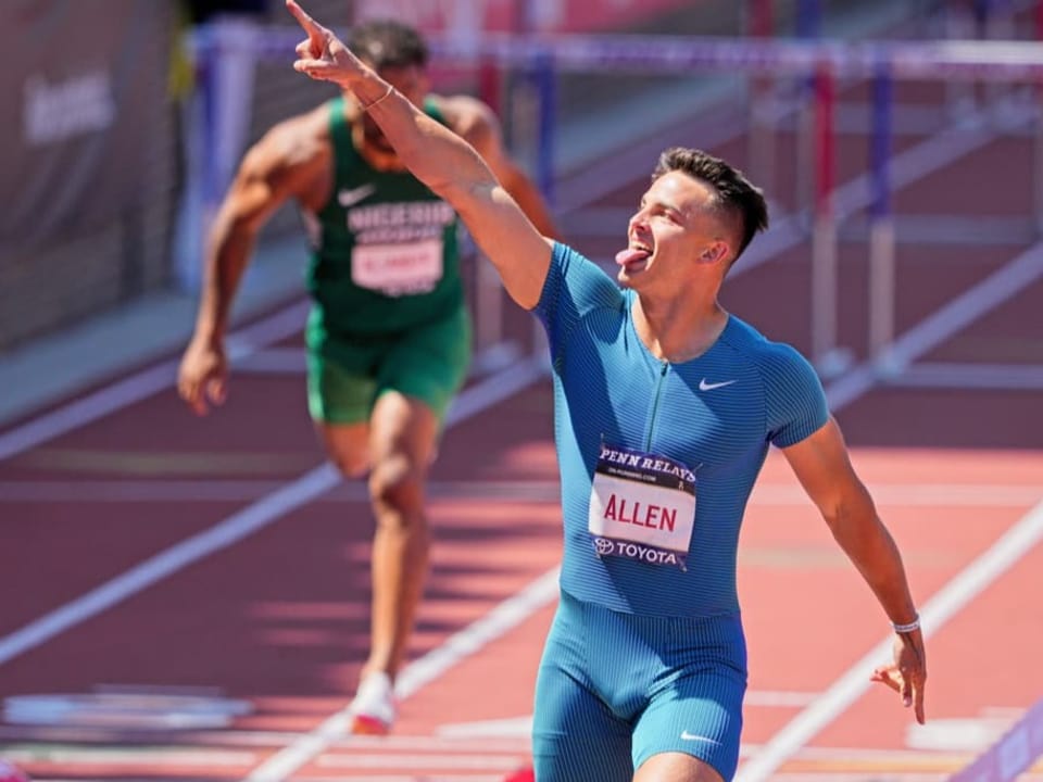 Devon Allen, hier bei einem Meeting in Philadelphia in diesem Frühjahr.