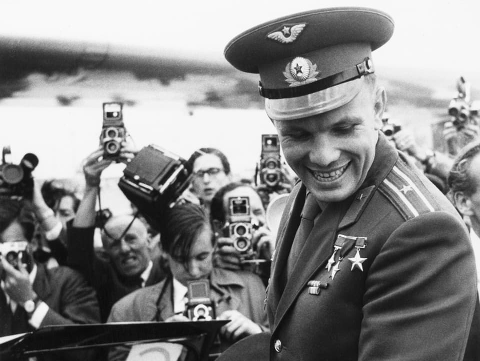 Gagarin in Uniform.