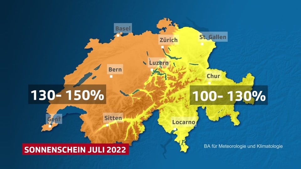 Sonnenscheindauer Karte