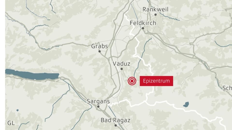 Karte mit Epizentrum