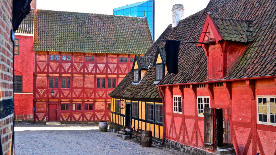 Die Altstadt von Aarhus.