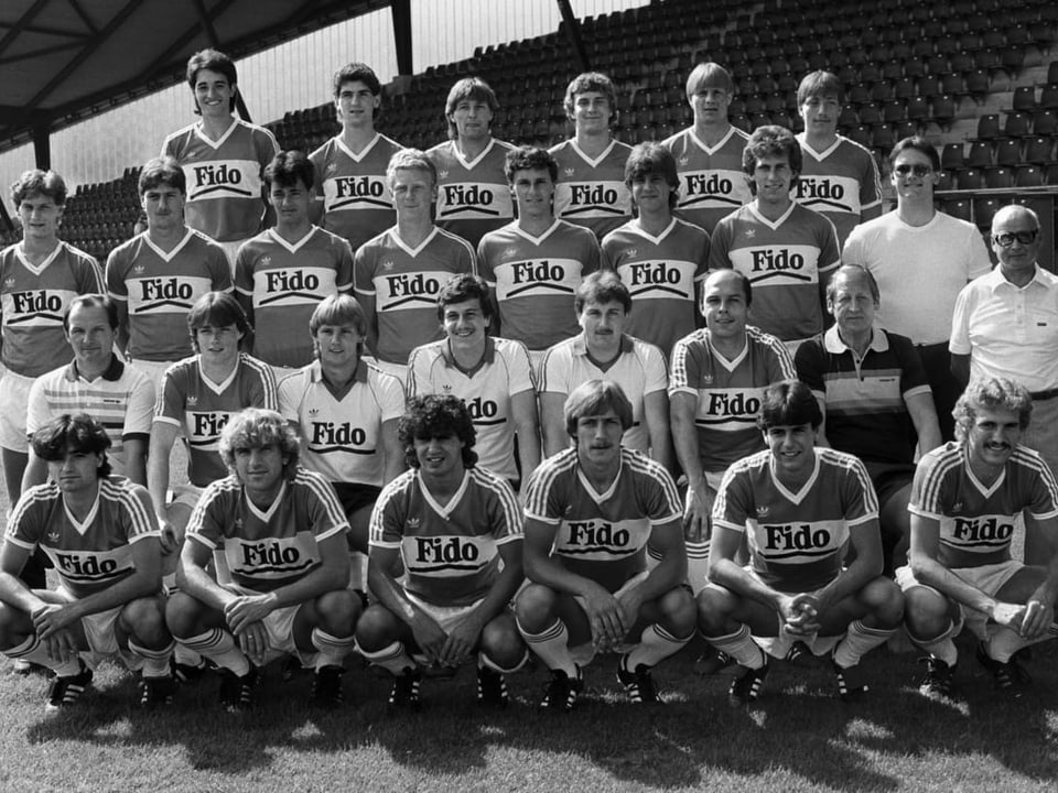 Die Mannschaft des FC St. Gallen vor der Saison 1983/84