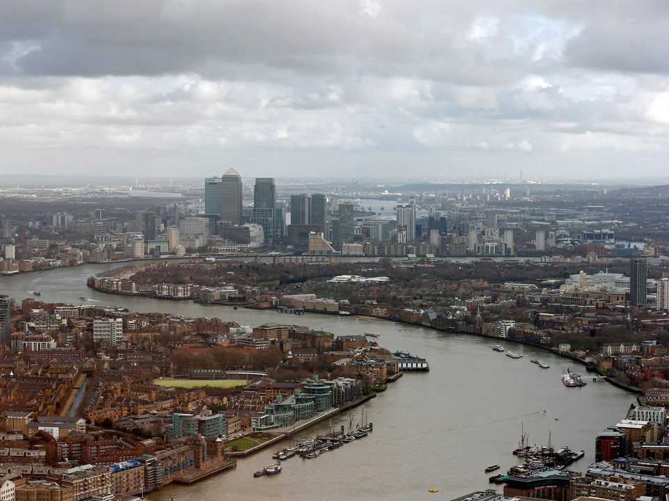 Blick auf die Stadt London aus der Vogelperspektive. (reuters)