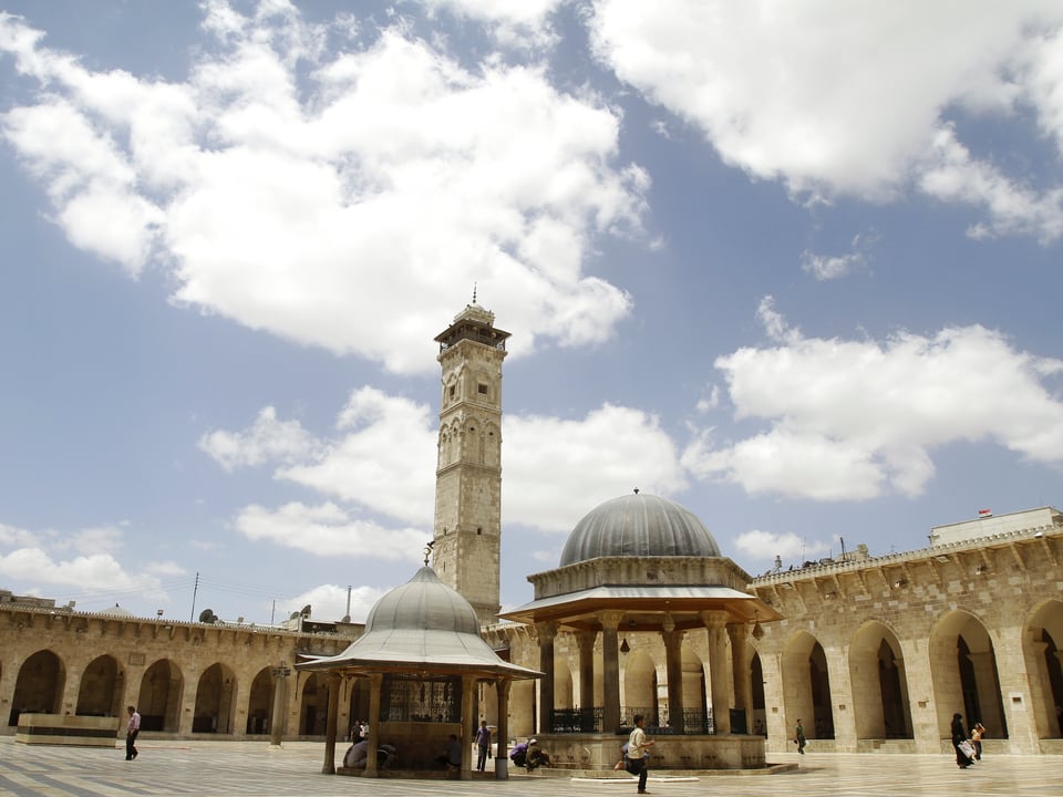Die grosse Umayyaden-Moschee.