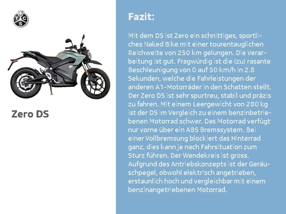 Fazit zu Modell Zero