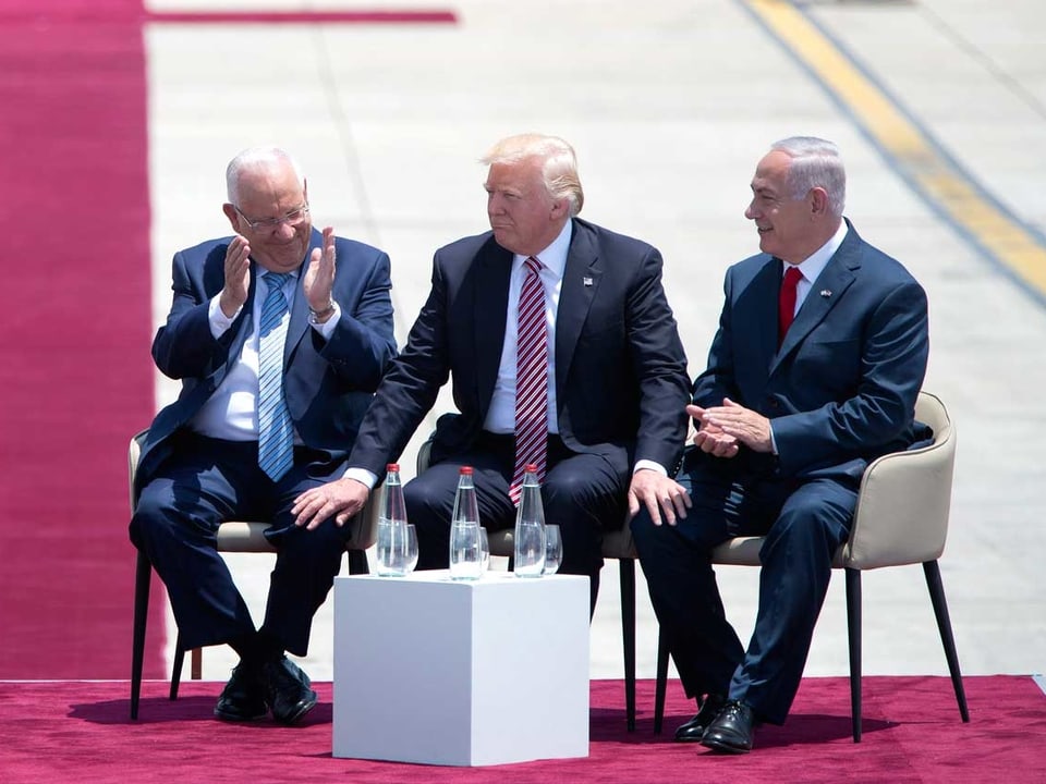 Israels Premier und Präsident applaudieren Trump.