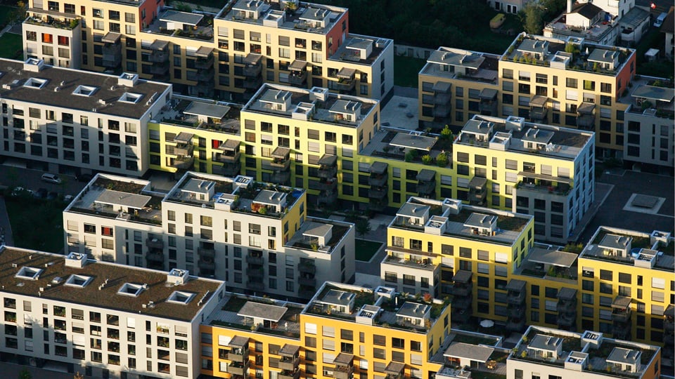 Eine Wohnüberbauung in Zürich im Jahr 2007.