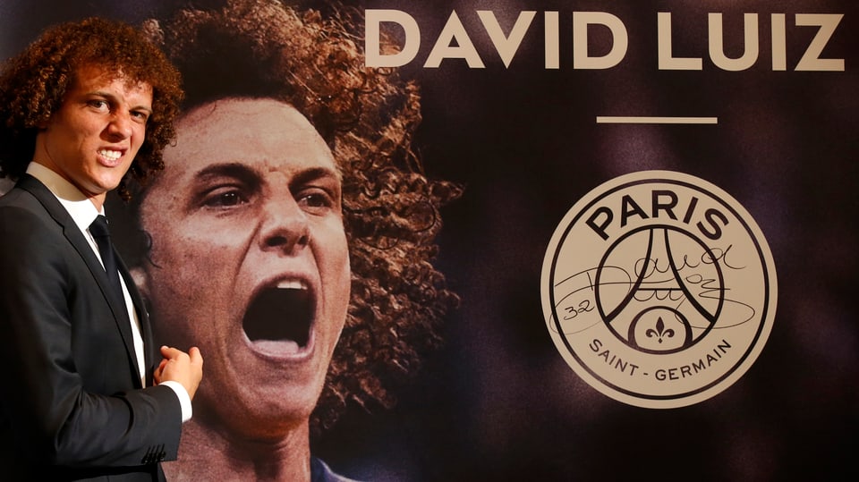 David Luiz wird bei PSG vorgestellt