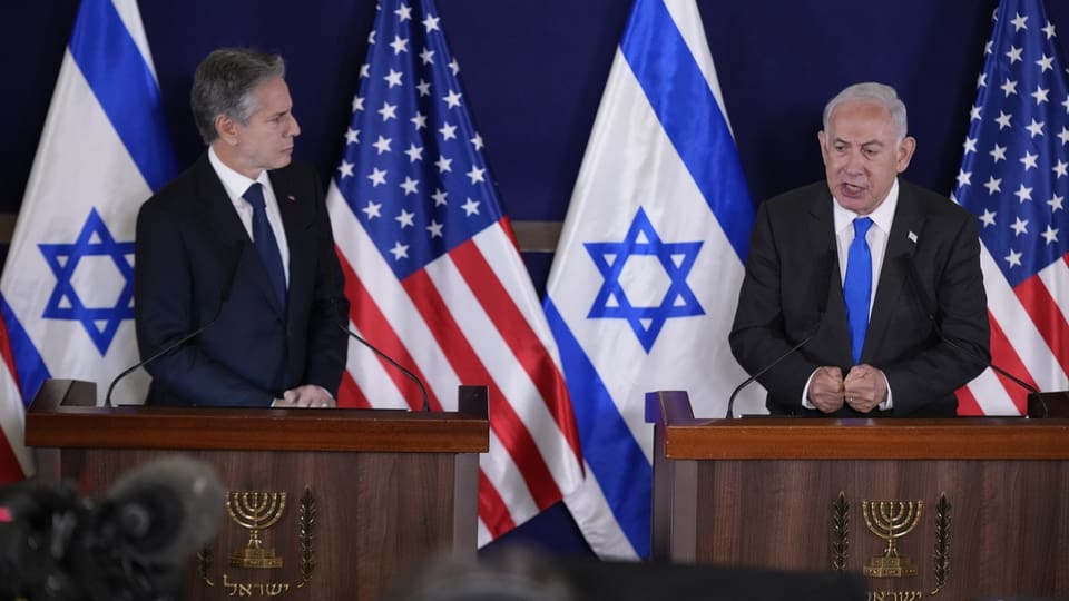 Netanjahu und Blinken.