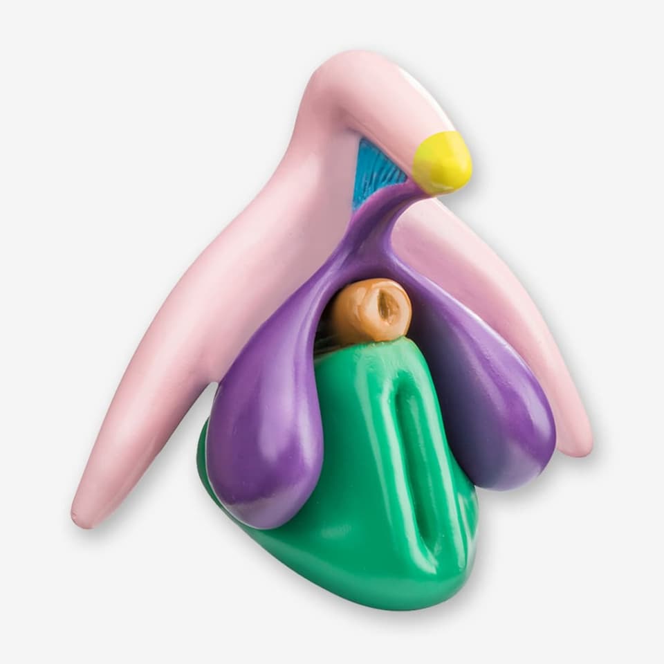 Ein modernes und vollständiges Modell der Klitoris.