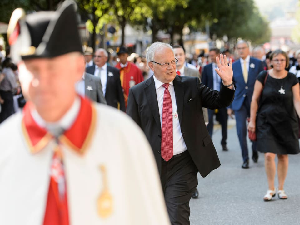 7. August 2015: Das Wallis feiert mit Bundespräsident Schneider-Ammann 200 Jahre Zugehörigkeit zur Eidgenossenschaft.