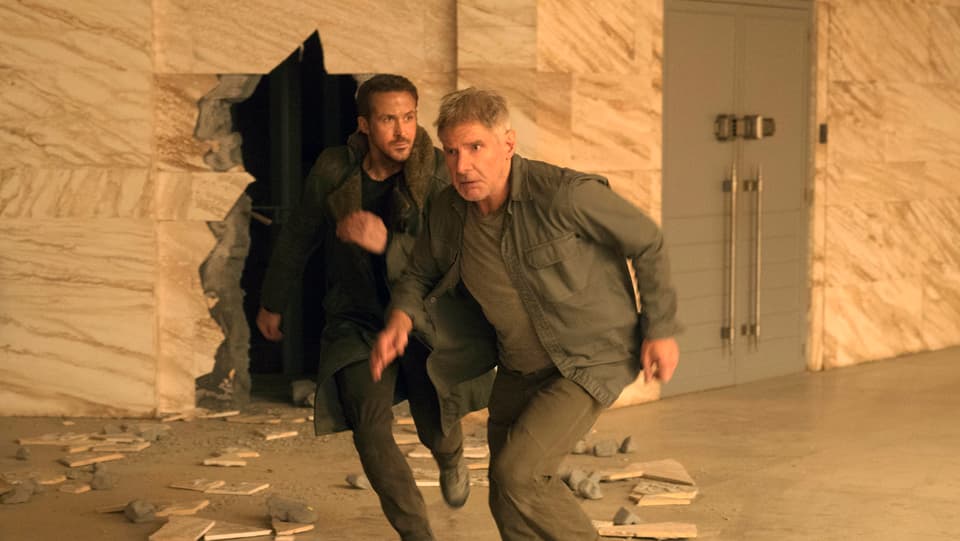 Die beiden Hauptdarsteller von «Blade Runner 2049» Ryan Gosling und Harrison Ford.