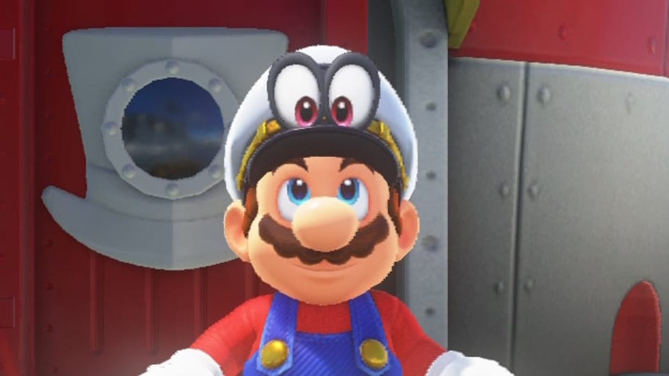 Marios Hut hat jetzt auch Augen und kann im Spiel eingesetzt werden. 