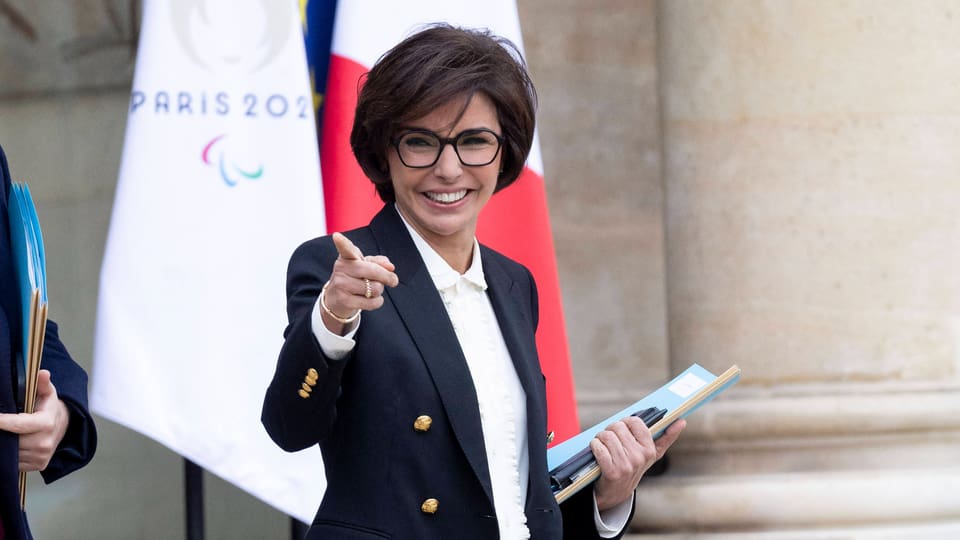 Auf dem Bild ist Rachida Dati zu sehen, die neue Kulturministerin Frankreichs.