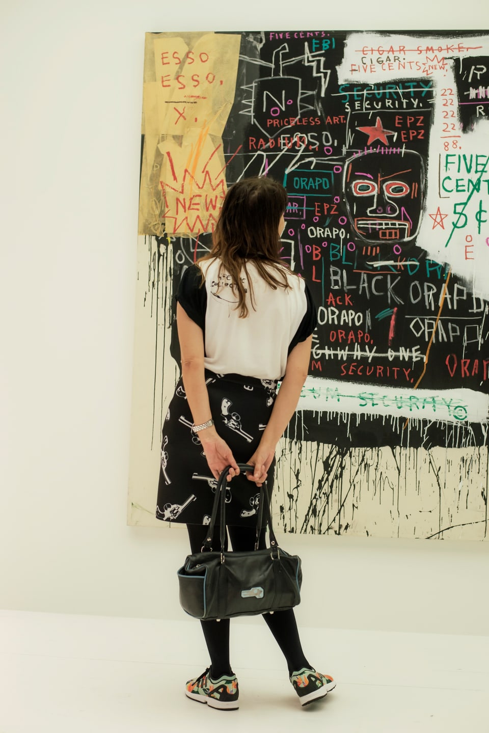 Ursula Schubiger vor Jean-Michel Basquiat
