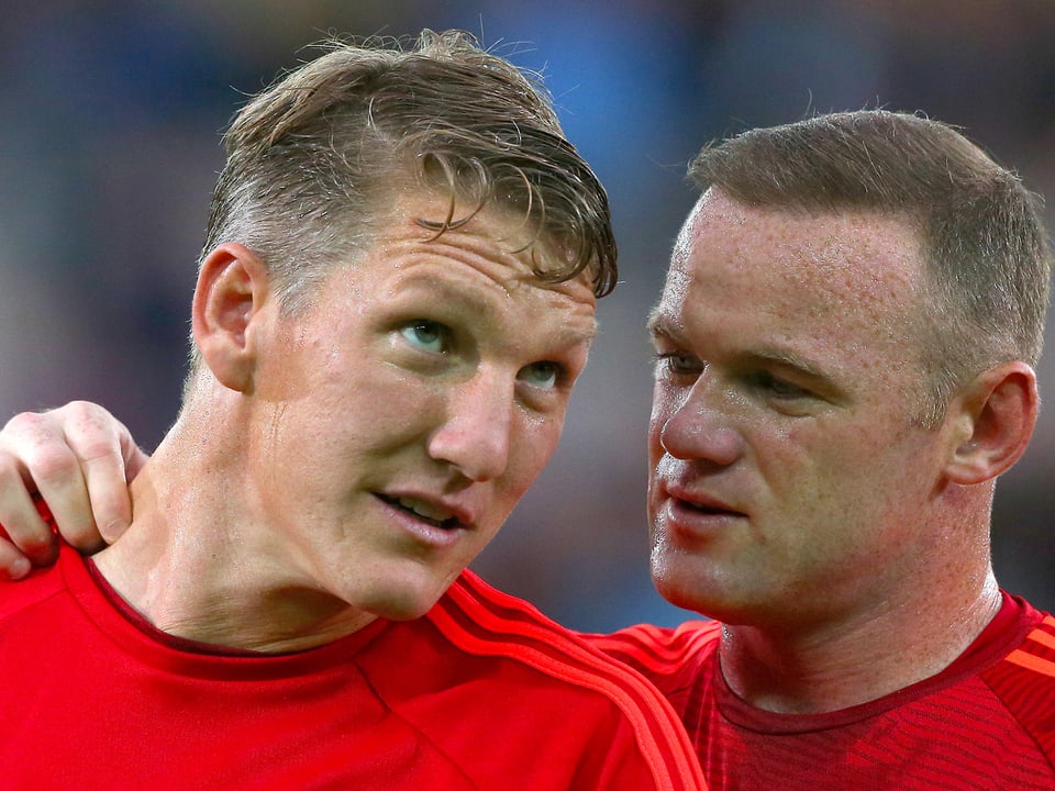 Bastian Schweinsteiger und Wayne Rooney