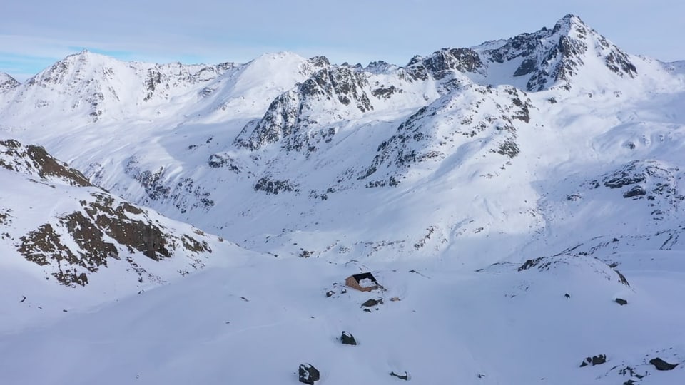Ausblick auf die Grialetschhütte