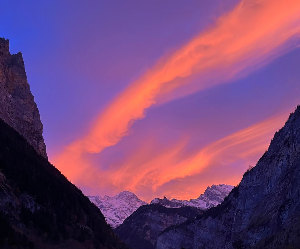Stechelberg/BE Abendstimmung Lauterbrunnental
