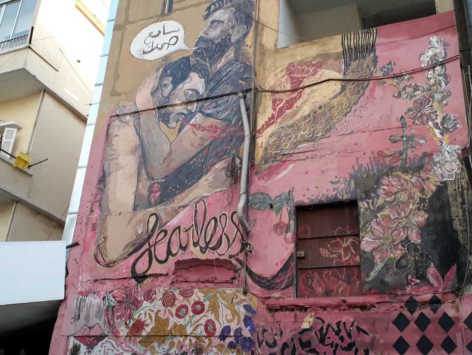 Wandmalerei in Beirut
