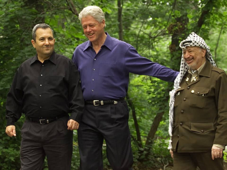 Barak, Clinton und Arafat