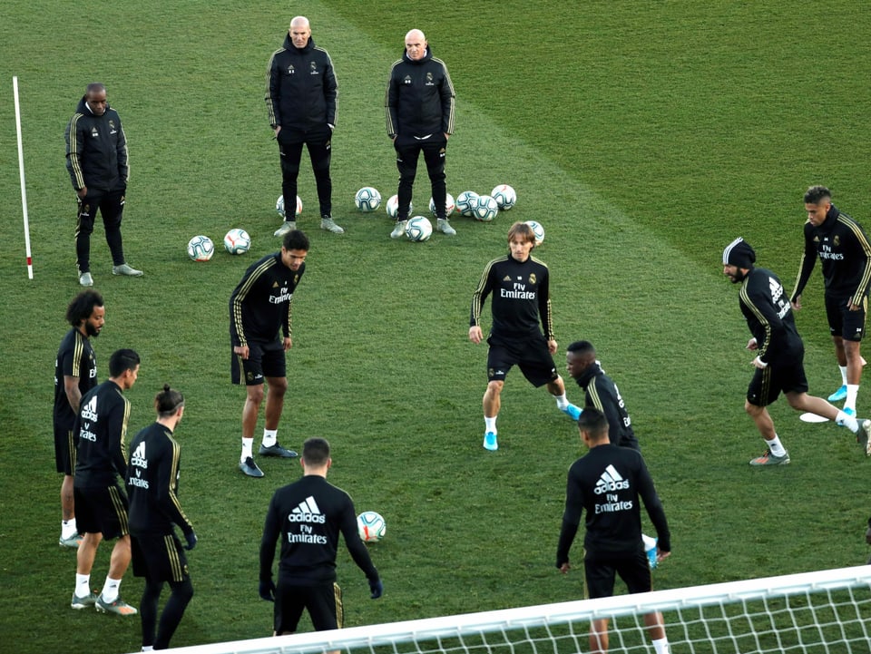 Training der Madrilenen im Estadio di Stéfano.