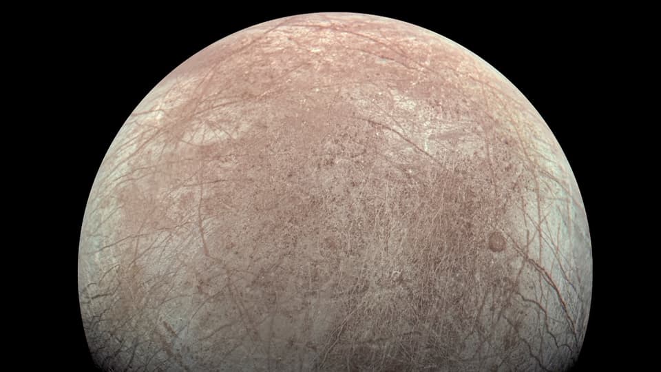 Auf dem Bild ist der Jupitermond «Europa» zu sehen.