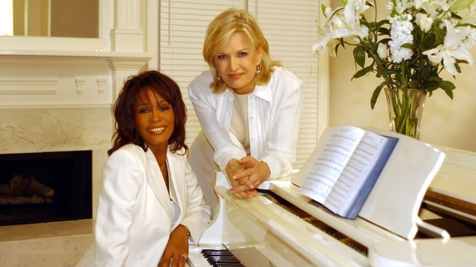 Whitney mit Diane Sawyer