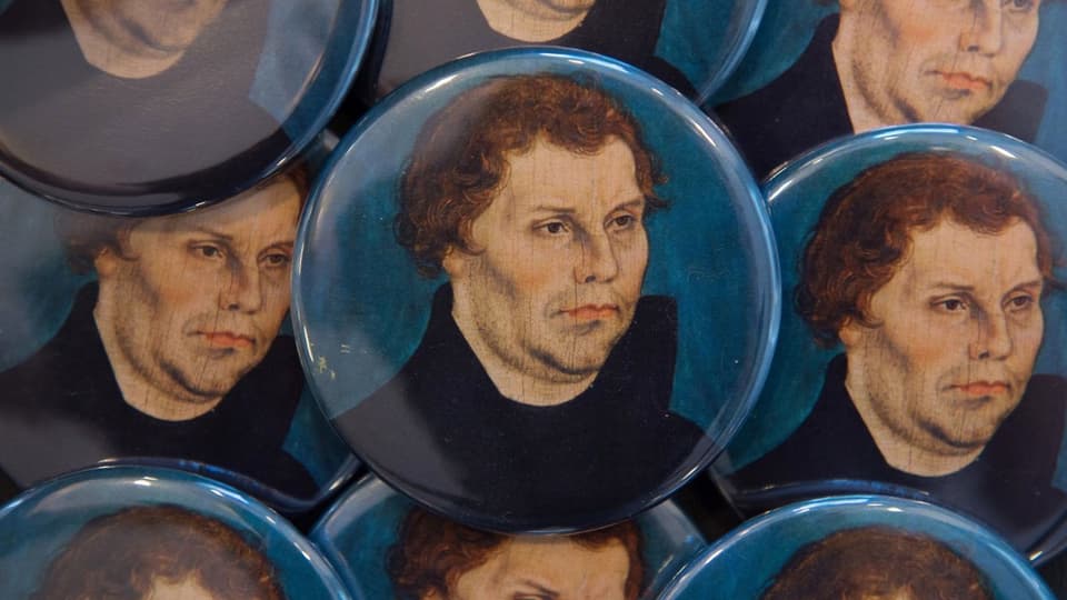 Luther auf Badges.