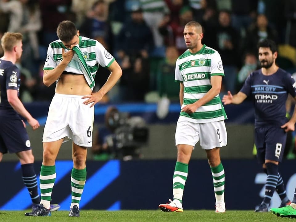 Mussten im Hinspiel unten durch Joao Palhinha (l.) und Islam Slimani.