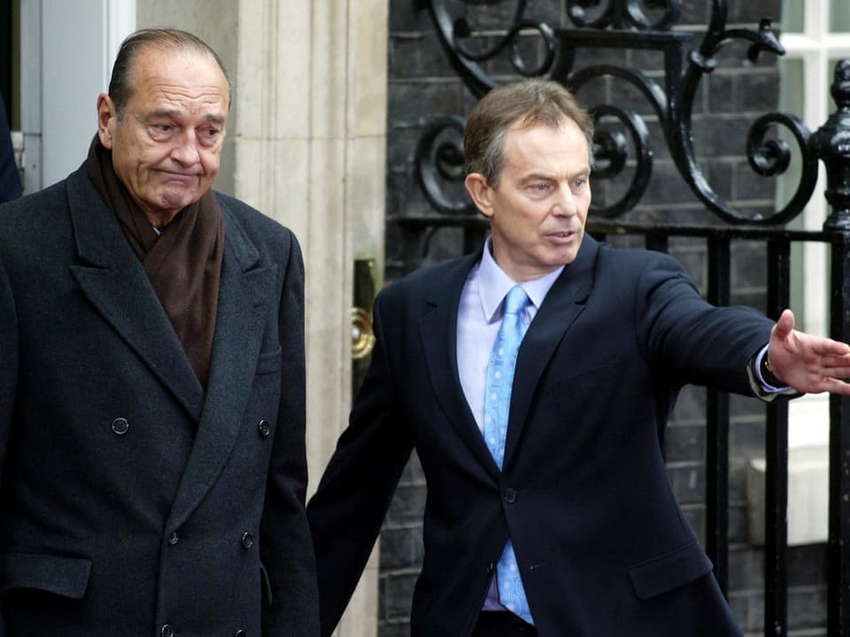 Chirac und Blair.