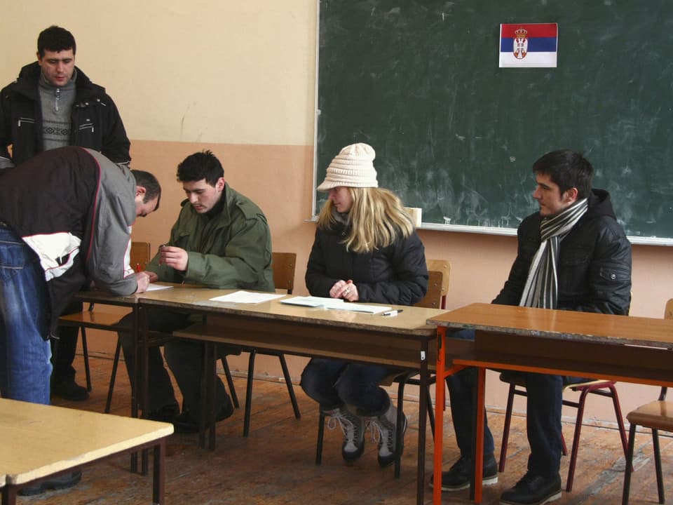 Wahlbüro im Nordkosovo