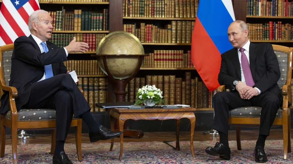 Biden und Putin in Genf.