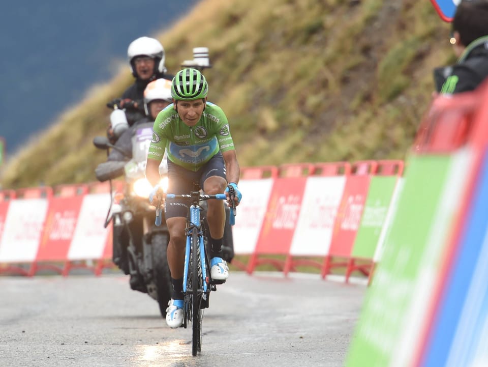 Nairo Quintana übernimmt das Rote Leadertrikot der Vuelta.