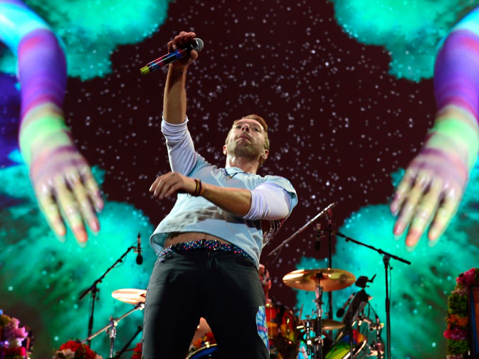 Der imposanteste Auftritt: Coldplay.