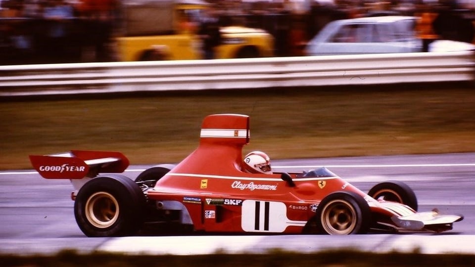 Clay Regazzoni auf Ferrari