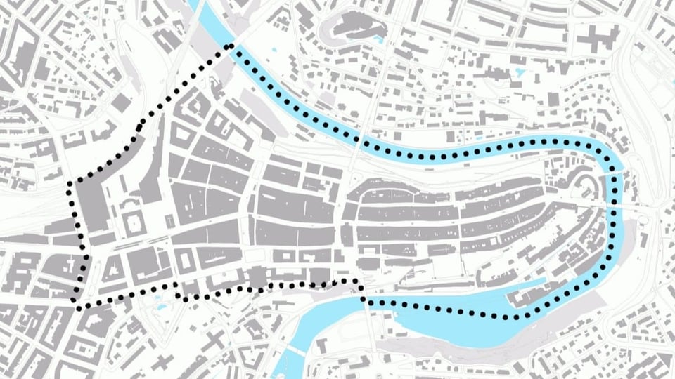Karte der Berner Altstadt