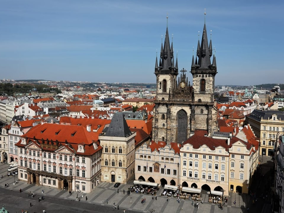 Blick auf die Altstadt in Prag