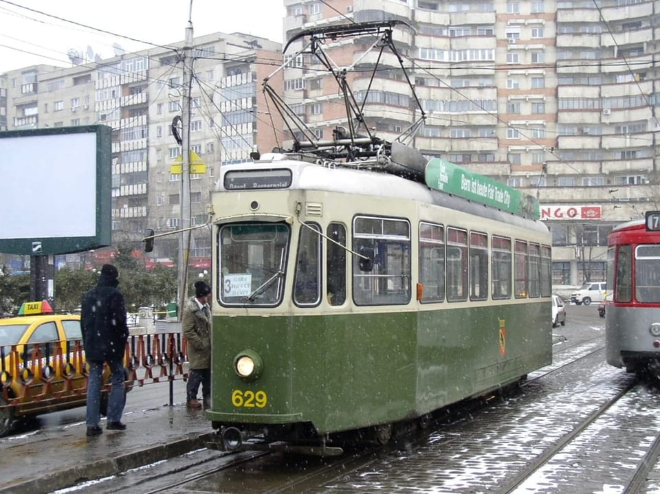 Tram aus Bern in Rumänien.