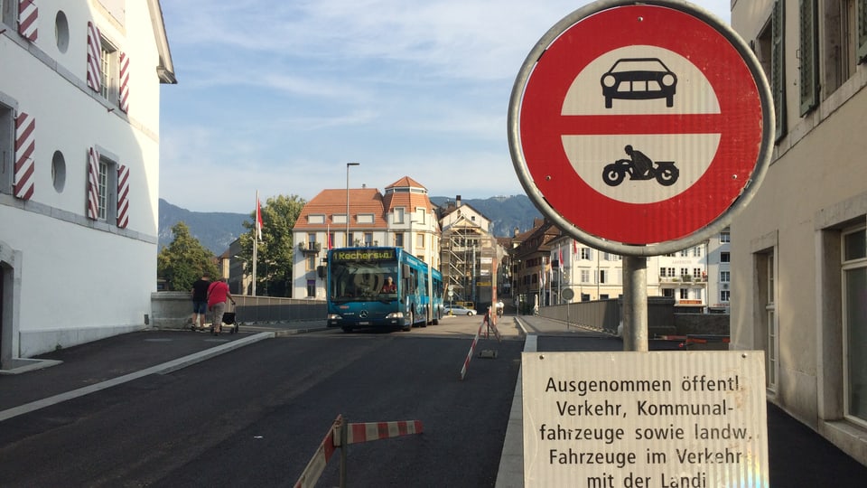 Vor der Wengibrücke in Solothurn