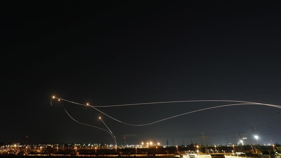 Das Abwehrsystem Israels kann die Raketen aus dem Gazastreifen abfangen.