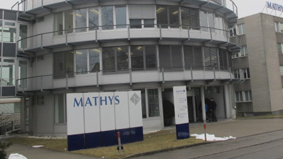 Eingang der Firma Mathys in Bettlach