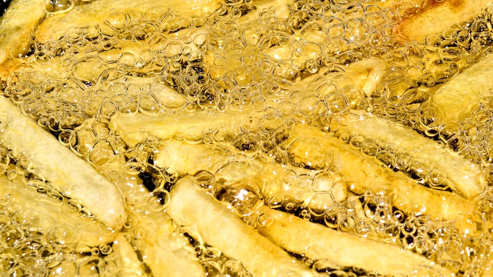Pommes Frites in Öl